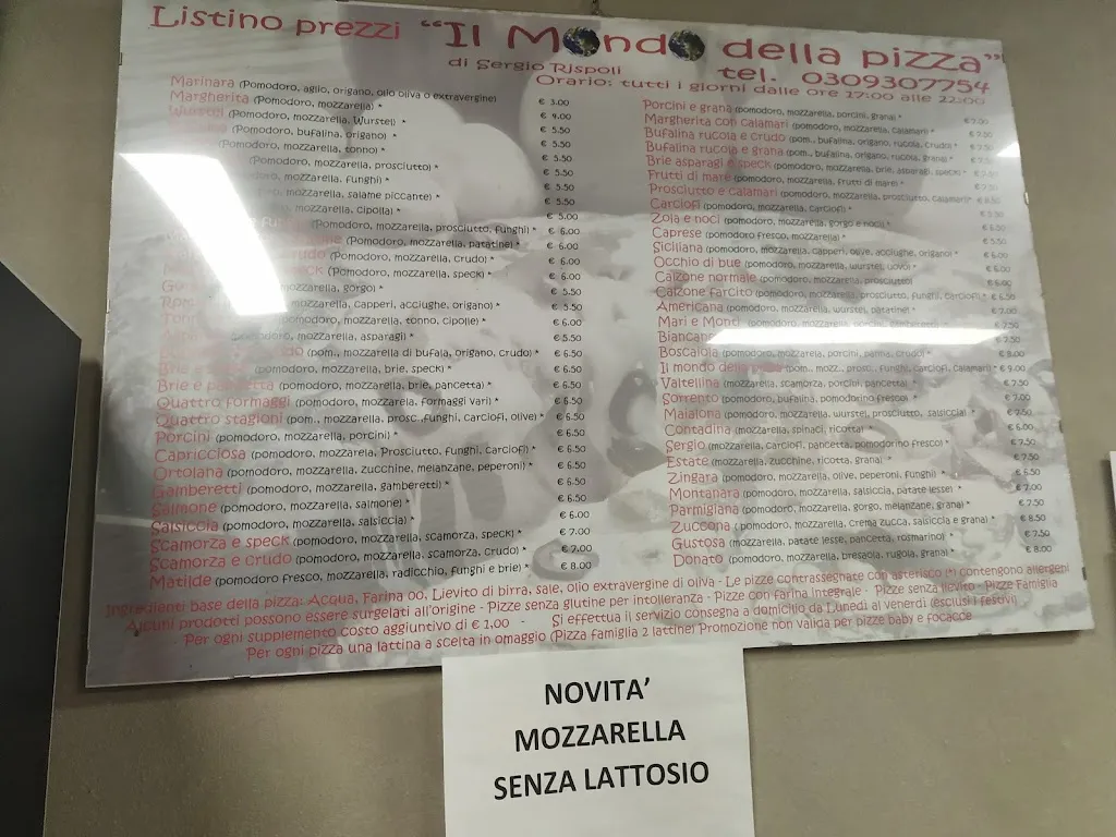 Menü_Il Mondo Della Pizza_Pontevico_Bild_2