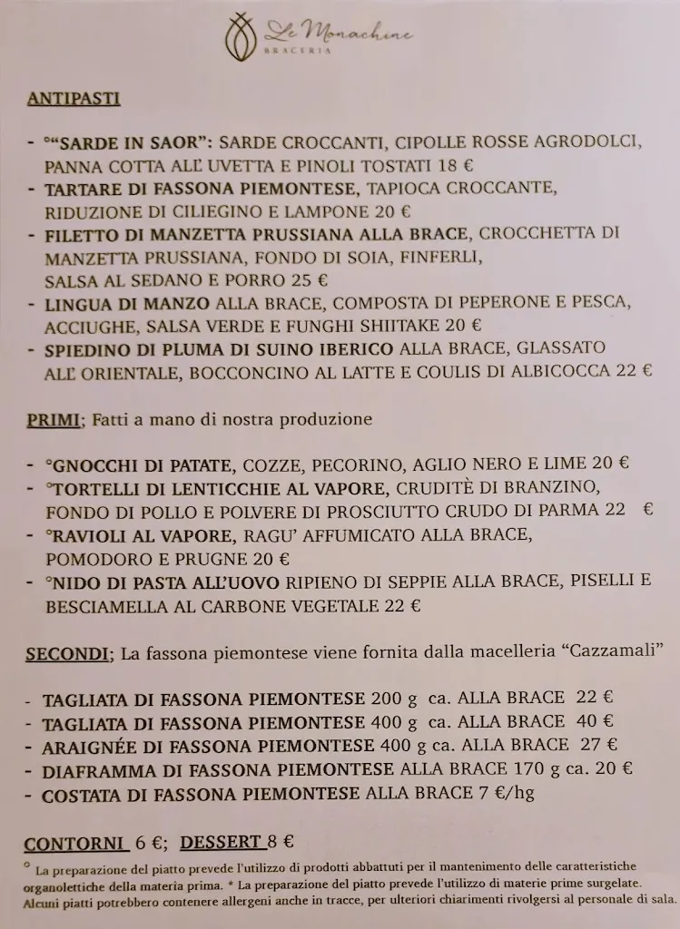 Menu_Le Monachine - Ristorante Braceria_Pontevico_image_1