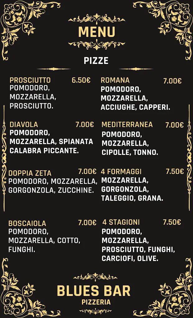 Menu_Blues Bar Pizzeria_Pozzuolo Martesana_image_4