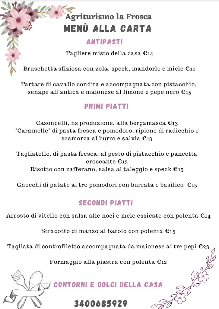 Menu_Agriturismo la frosca_Pradalunga_image_1
