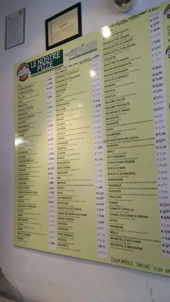 Menu_Pizzeria Wolly_Pradalunga_image_2