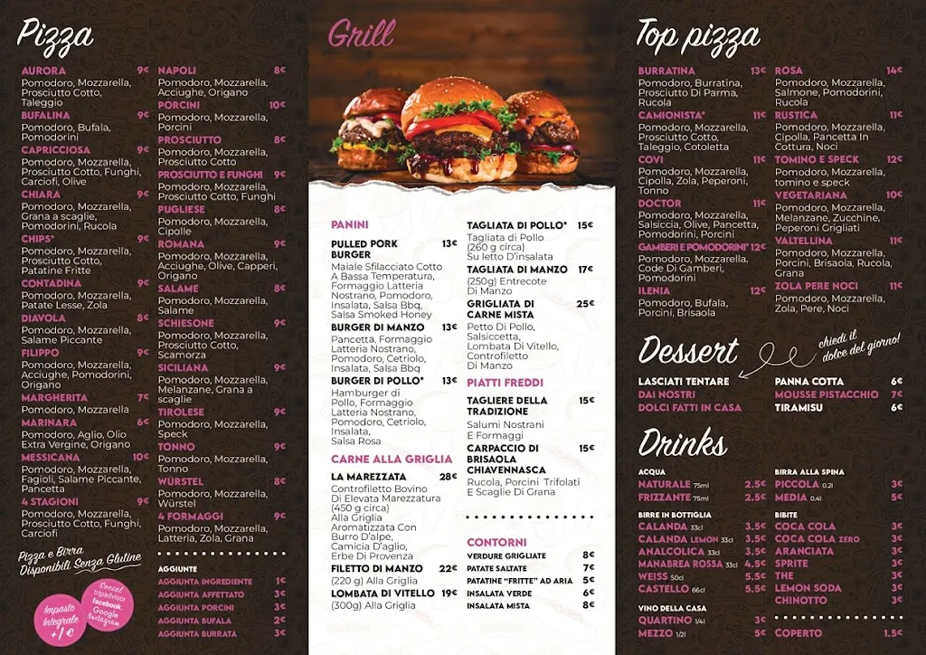 Menu_PIZZA&GRILL Muiá_Prata Camportaccio_image_1