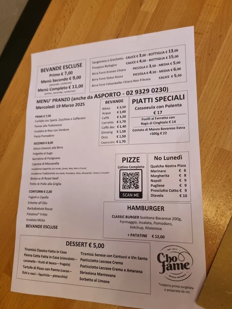 Menu_C'ho Fame_Pregnana Milanese_image_1