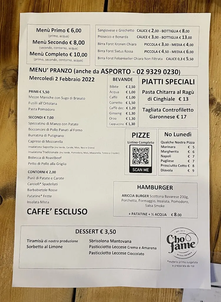 Menu_C'ho Fame_Pregnana Milanese_image_2