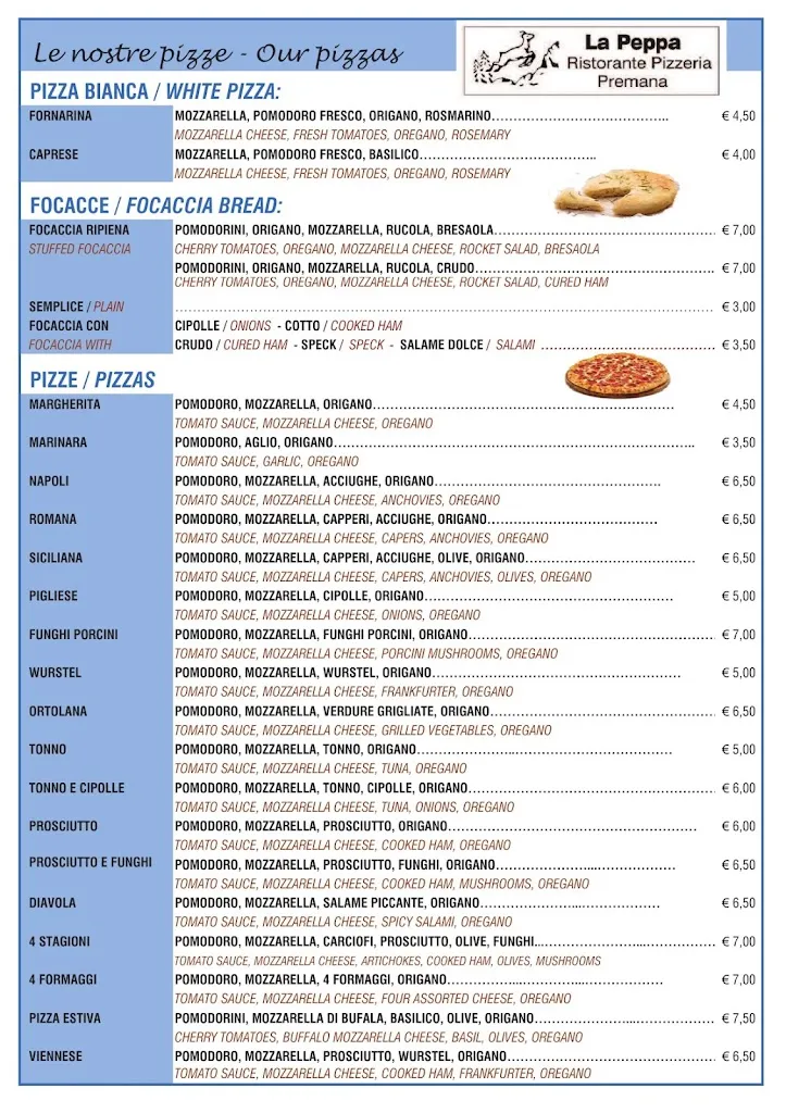 Menu_La Peppa Ristorante Pizzeria a Premana, Valsassina_Premana_image_2