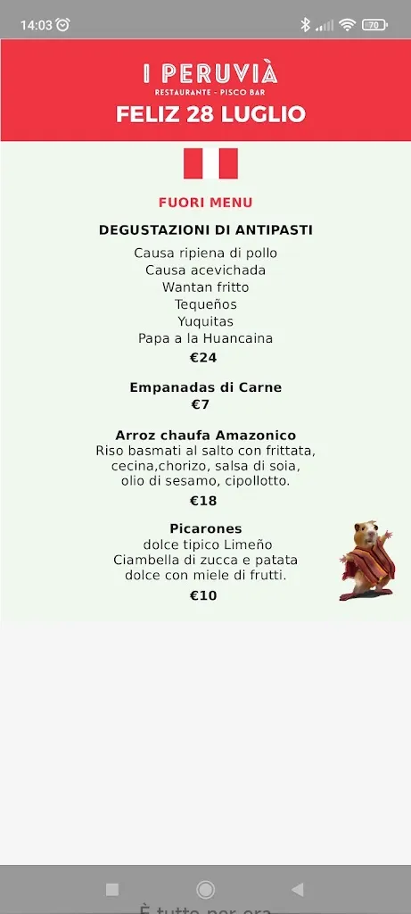 Menu_I Peruvià._Provincia di Brescia_image_1
