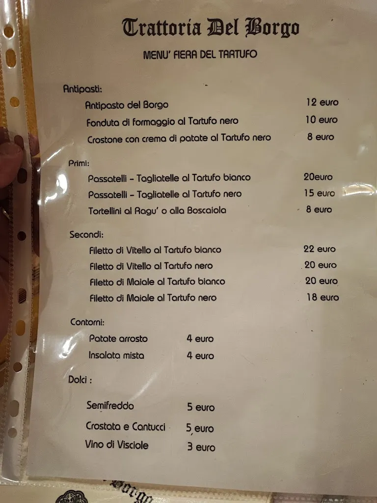 Menu_Osteria del Borgo, Ristorante Pizzeria_Pregola_image_1