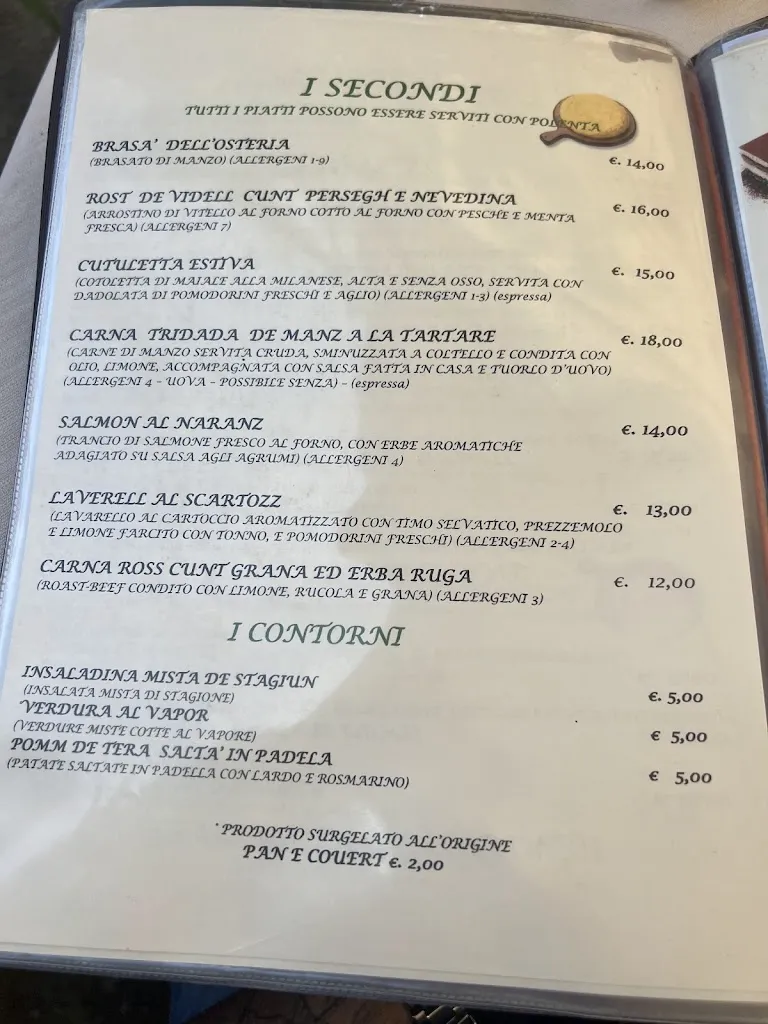 Menu_Osteria Del Centenate_Provincia di Varese_image_1