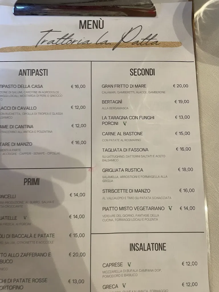 Menu_Ristorante Pizzeria La Patta_Ranica_image_1
