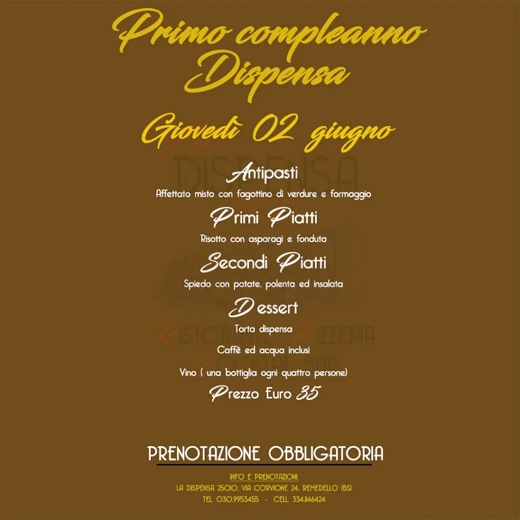Menu_La Dispensa 25010 - Ristorante - Pizzeria - Cocktail bar_Remedello_image_3