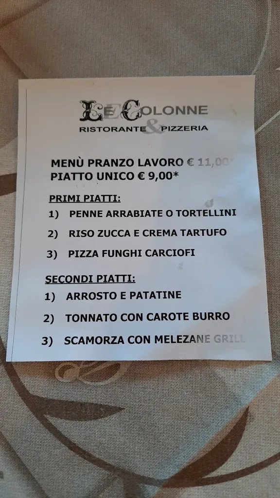Menu_Pizzeria Le Colonne Restaurant_Ripalta Nuova_image_2