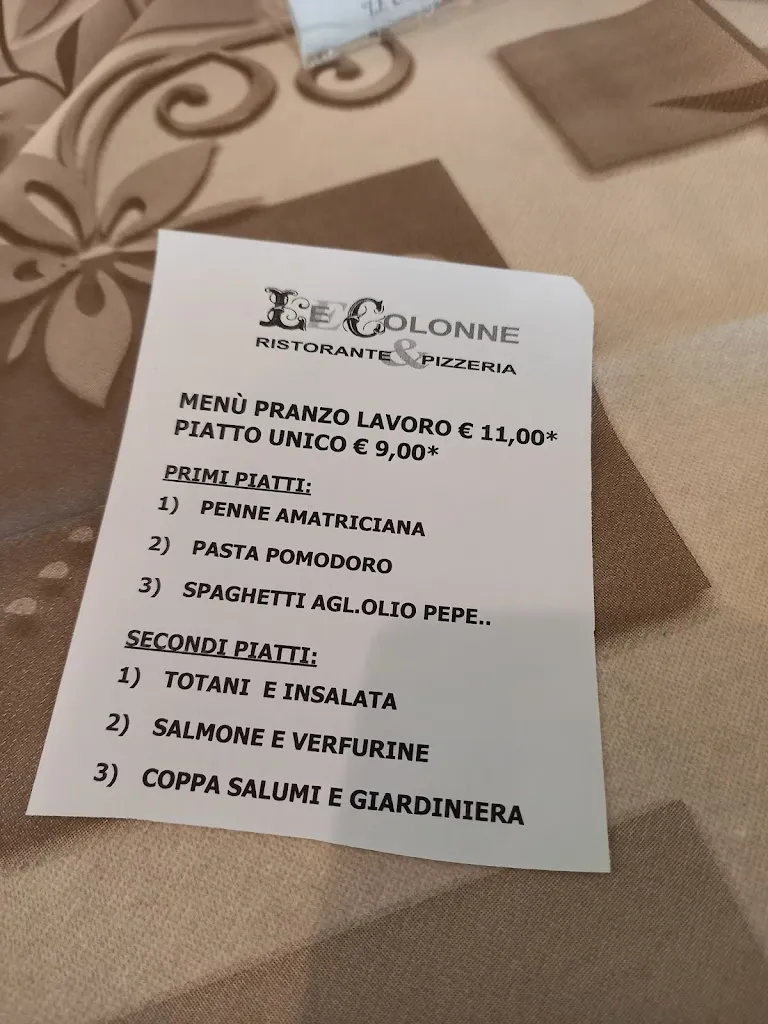 Menu_Pizzeria Le Colonne Restaurant_Ripalta Nuova_image_3