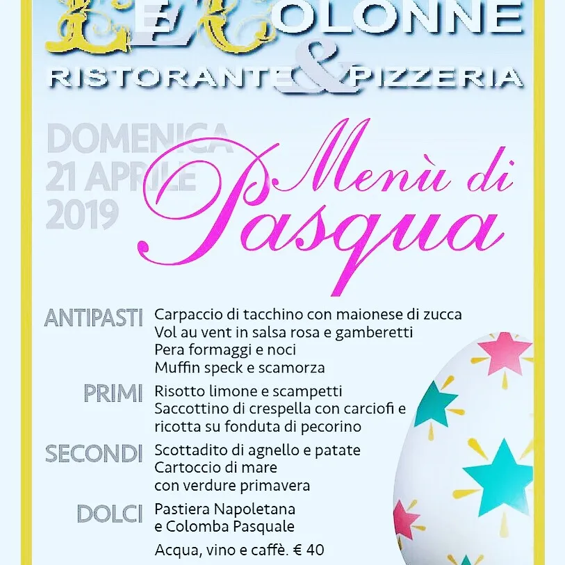 Menu_Pizzeria Le Colonne Restaurant_Ripalta Nuova_image_4