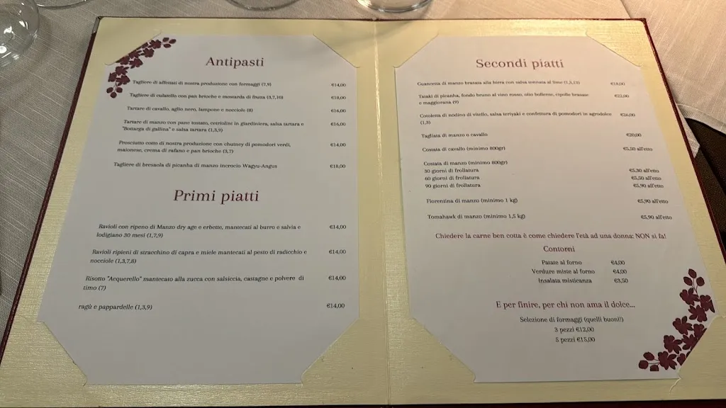 Menü_Antica Macelleria Turba_Rivolta d'Adda_Bild_1