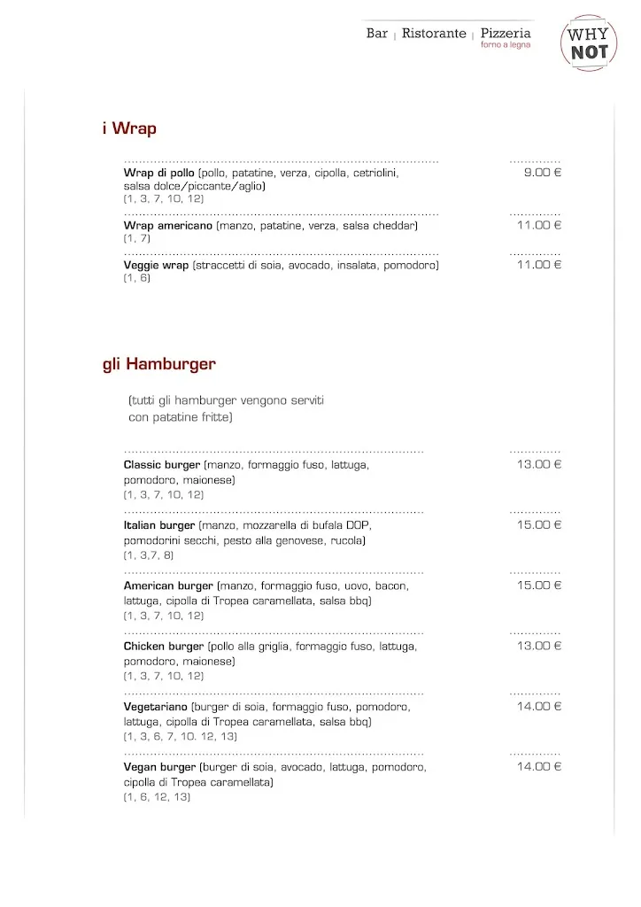 Menü_Ristorante Why Not_Rogolo_Bild_3