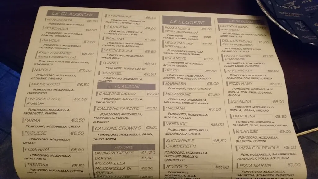 Menu_Crown's Pub_Rogolo_image_3