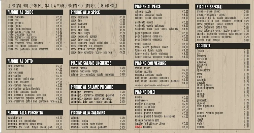 Menu_Piadineria da 