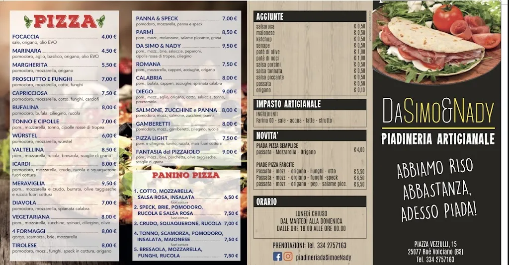 Menu_Piadineria da 