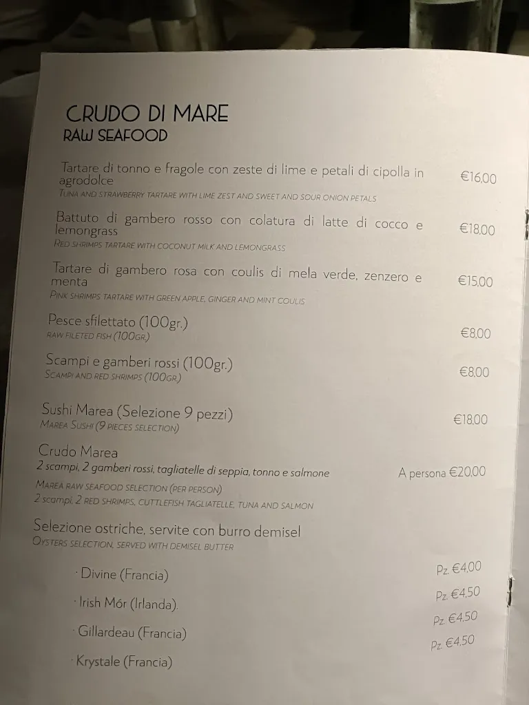 Menu_Marea Seaside Experience_Brindisi_immagine_3