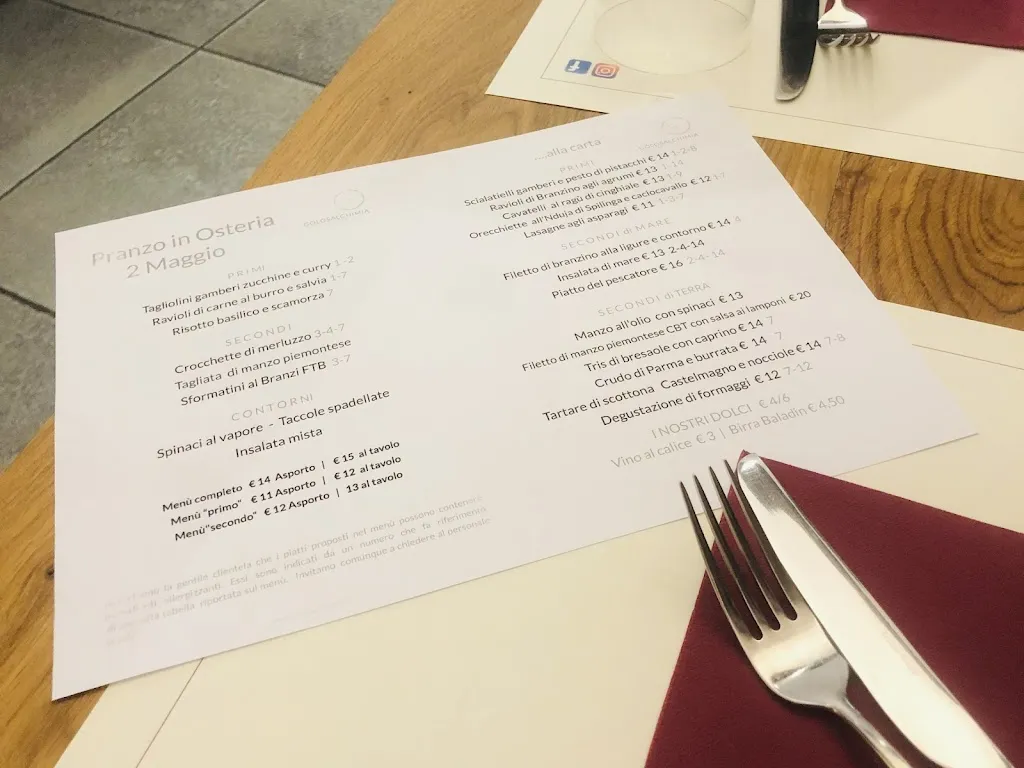 Menu_Golosa Alchimia | Bottega & Osteria_Romano di Lombardia_image_1