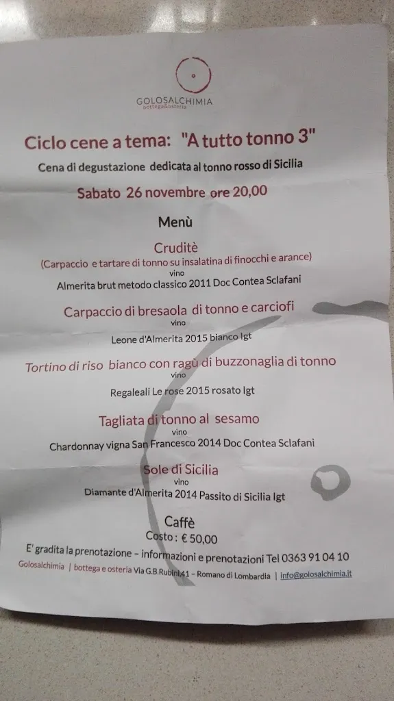 Menu_Golosa Alchimia | Bottega & Osteria_Romano di Lombardia_image_2