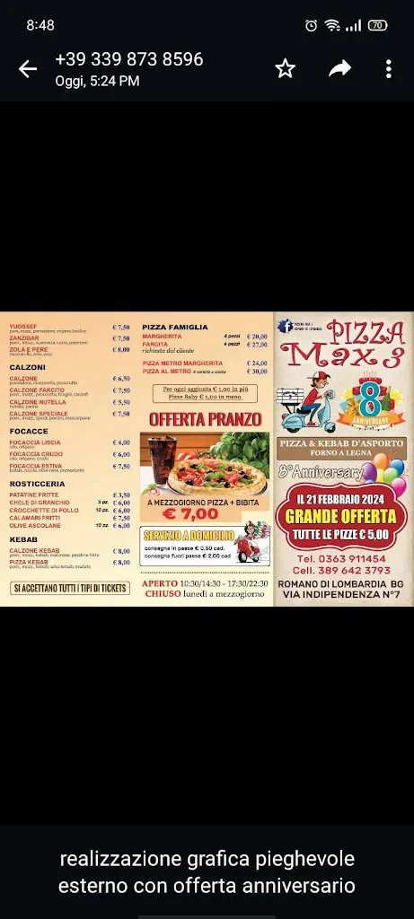Menu_Pizza Max_Romano di Lombardia_image_3