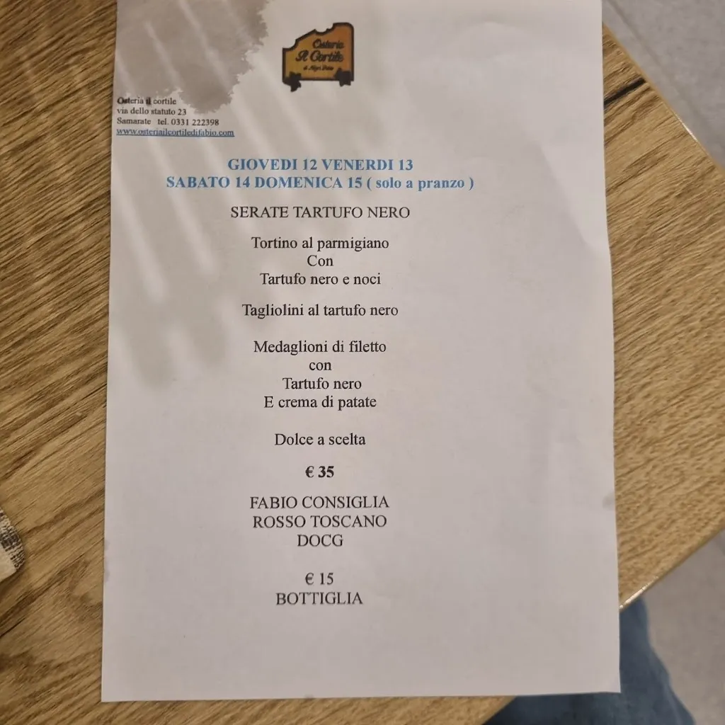 Menu_Osteria Il Cortile_Samarate_immagine_1