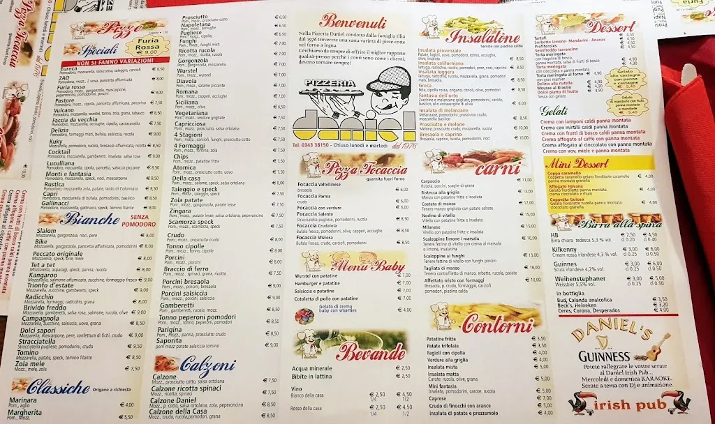 Menu_Pizzeria Daniel Pub_Samolaco_image_1