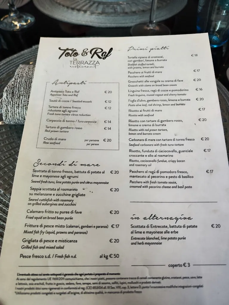 Menu_Toto & Raf Restaurant Brindisi_Brindisi_image_3