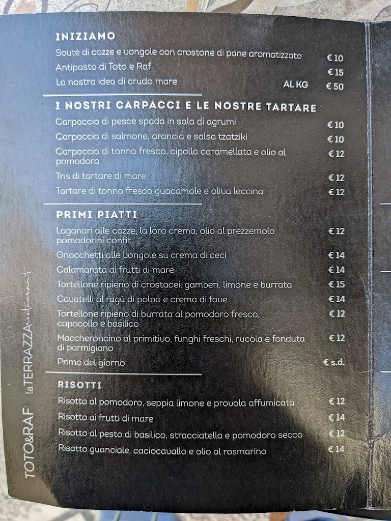 Menu_Toto & Raf Restaurant Brindisi_Brindisi_image_4