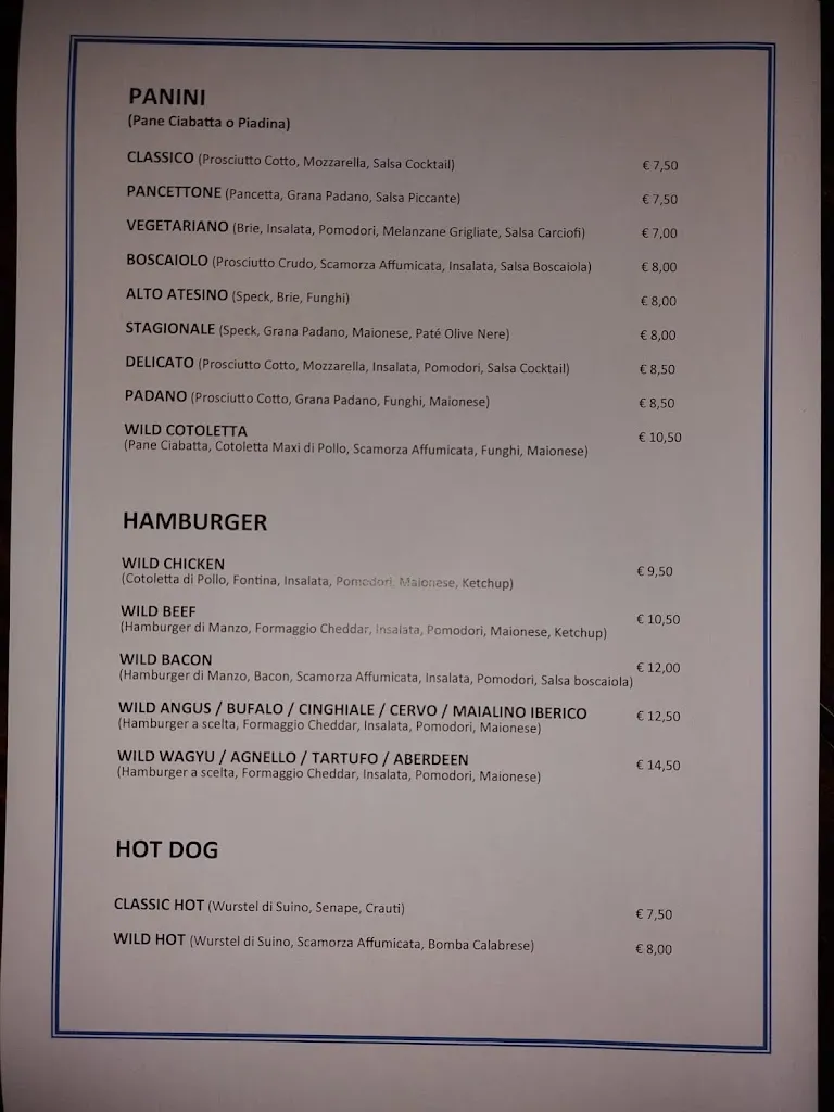 Menu_Wild Eagle Saloon_San Benedetto Po_image_2