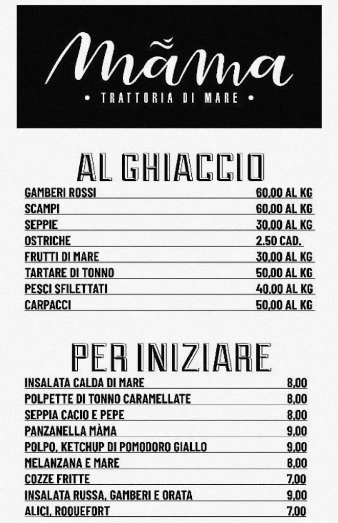 Menu_Màma - Trattoria di Mare_Brindisi_image_2