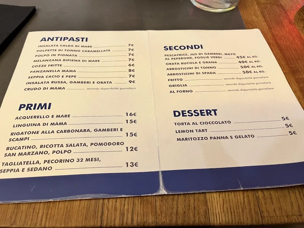 Menu_Màma - Trattoria di Mare_Brindisi_image_3