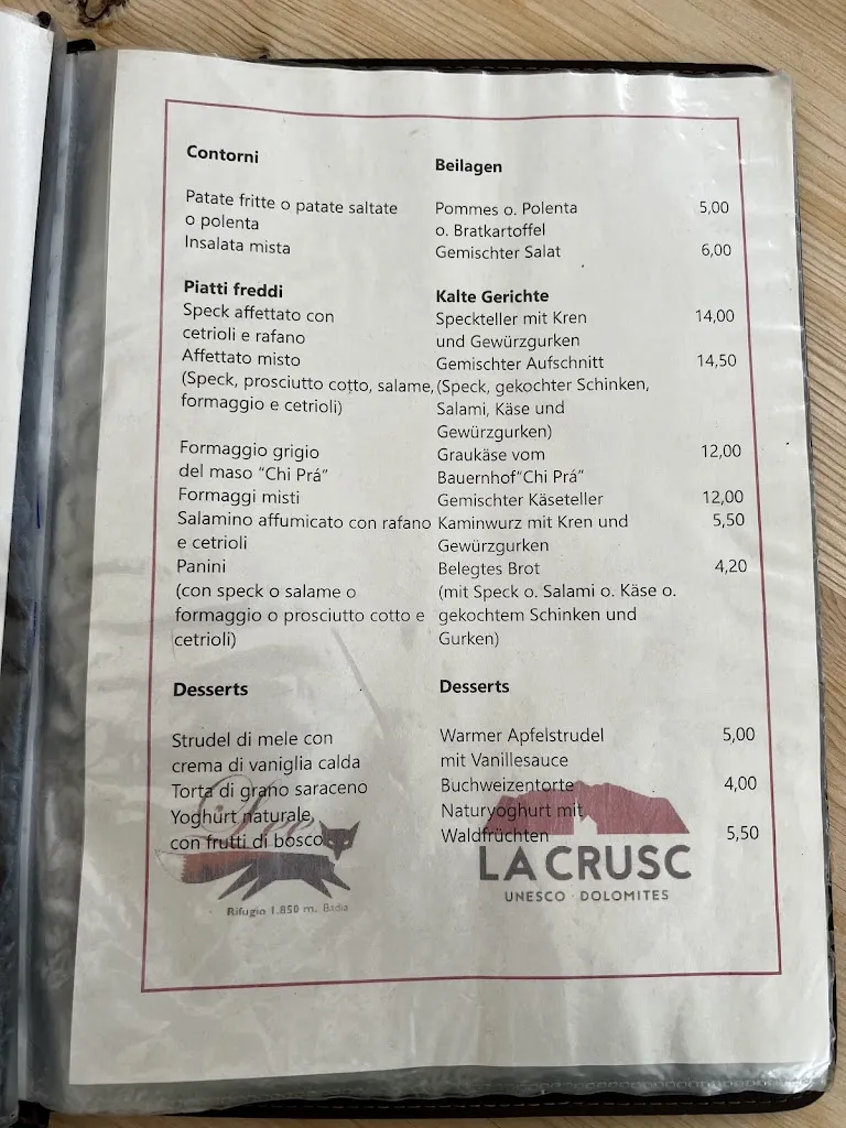 Menu_Ütia Lé_San Cassiano_image_1