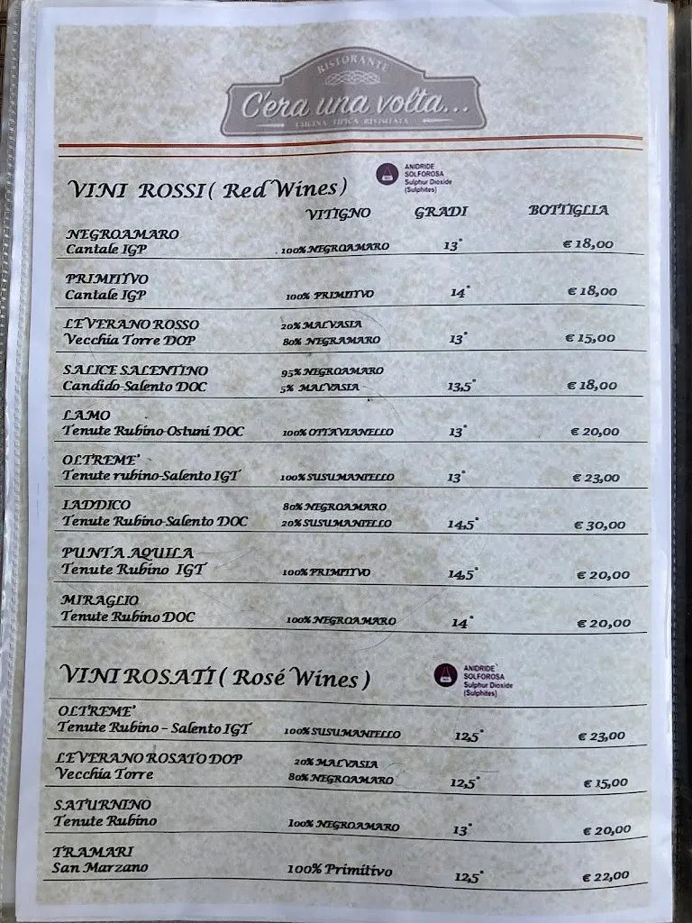 Menu_C'era una volta_Brindisi_image_2