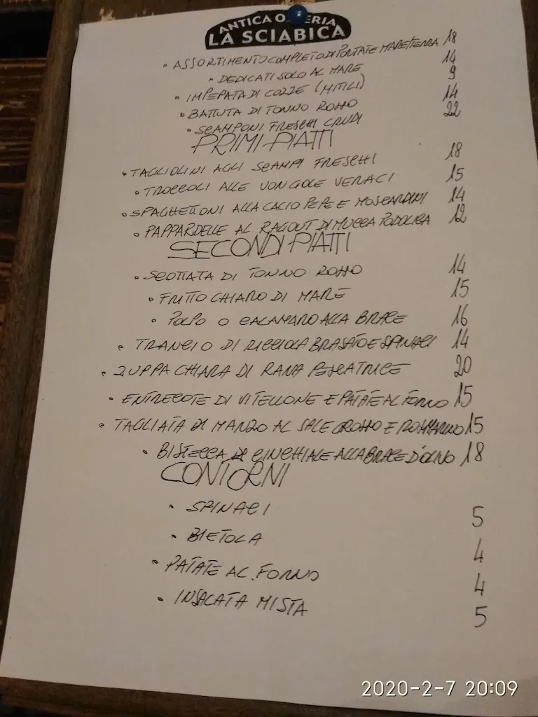 Menu_Antica Osteria Pizzeria La Sciabica_Brindisi_image_4