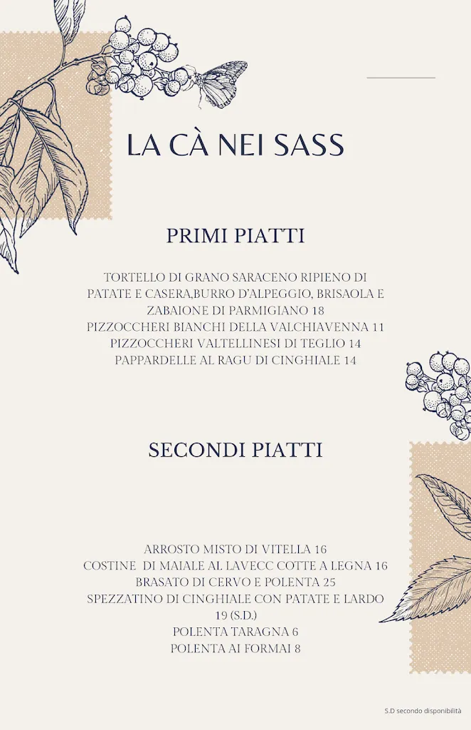Menu_Ristorante La Ca' Nei Sass_San Giacomo Filippo_image_3