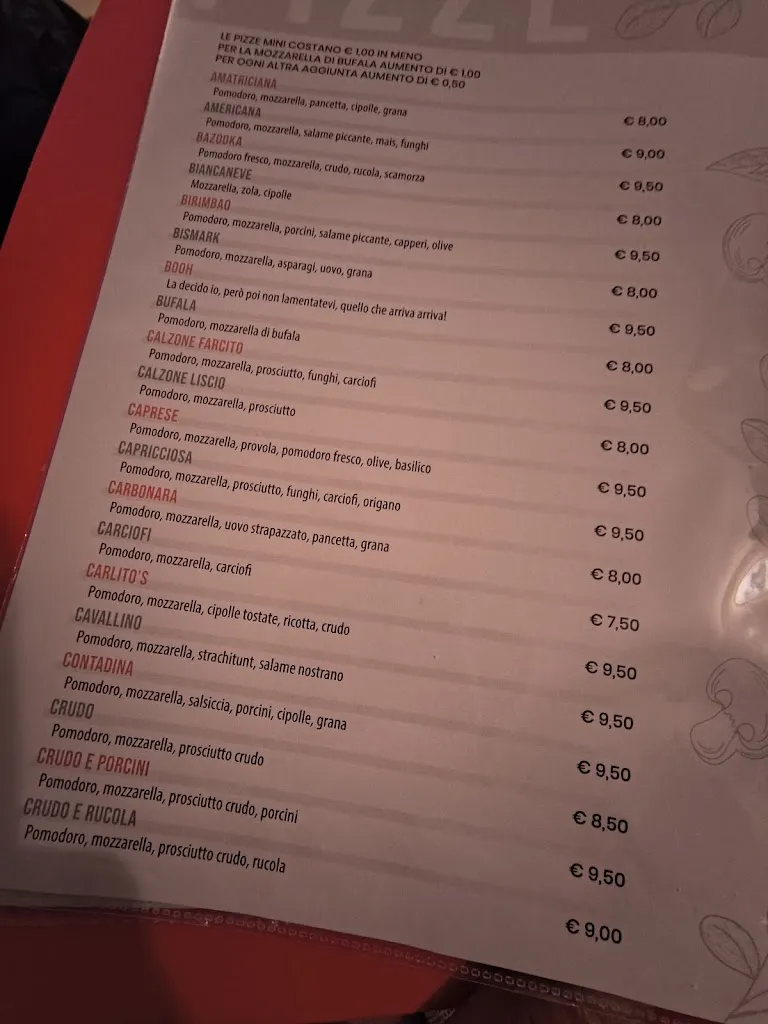 Menu_Pizzeria Cavallino Rosso_San Lorenzo di Rovetta_image_1