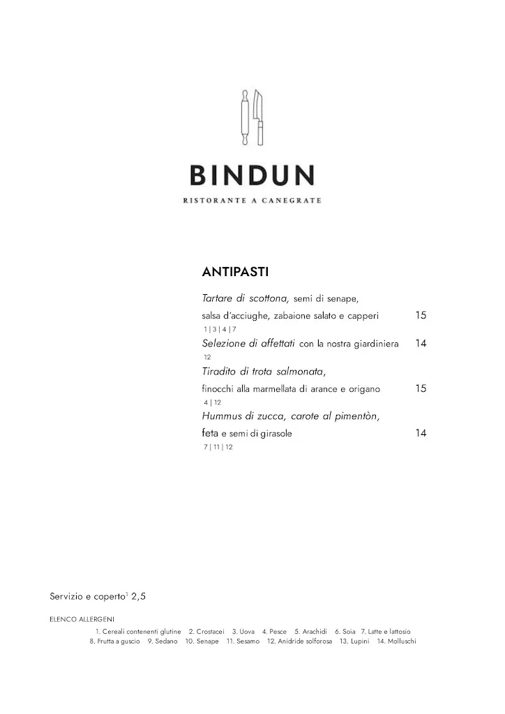 Menu_Ristorante BINDUN_San Giorgio Su Legnano_immagine_2