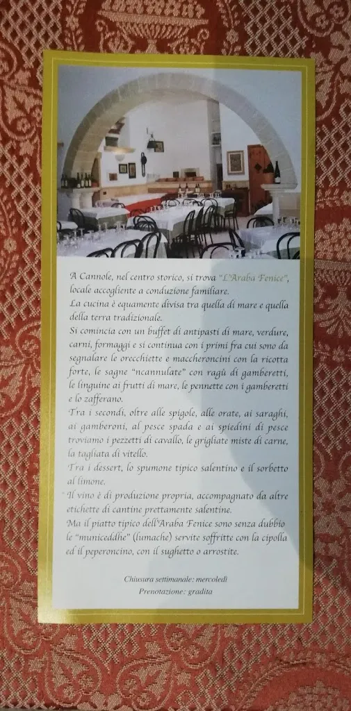 Menu_L'Araba Fenice_Cannole_image_4