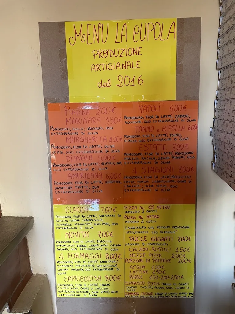 Menu_Pizzeria la cupola_Cannole_image_1