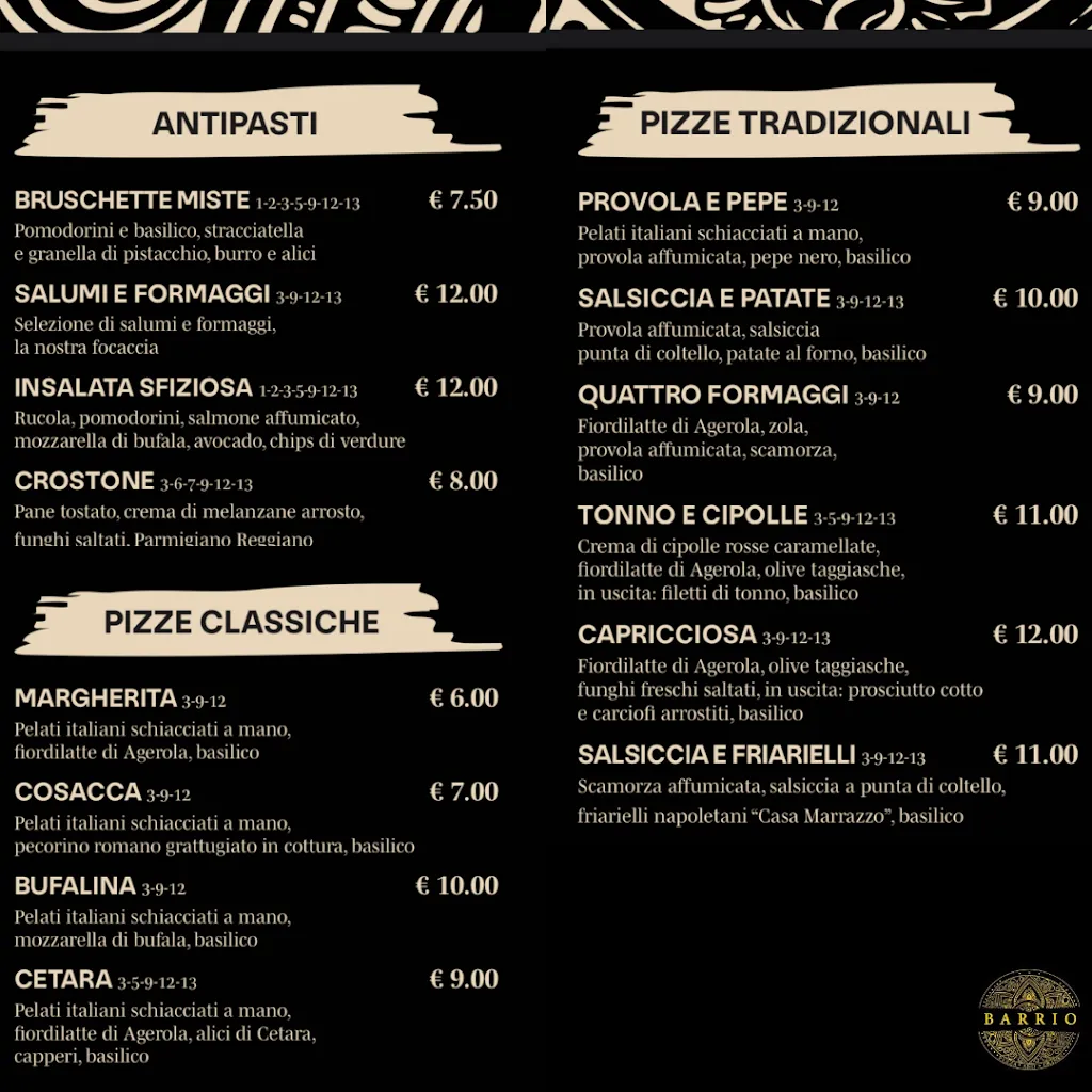 Menu_Barrio - Pizza & Drinks_San Martino Siccomario_immagine_1