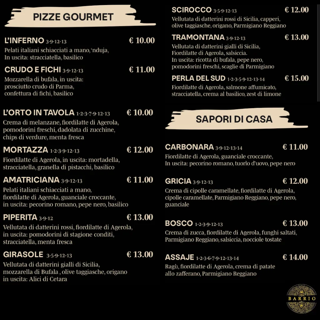 Menu_Barrio - Pizza & Drinks_San Martino Siccomario_immagine_2