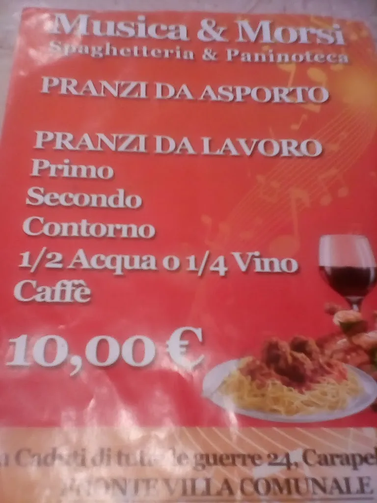 Menu_Paninoteca Spaghetteria Musica&morsi_Carapelle_immagine_1