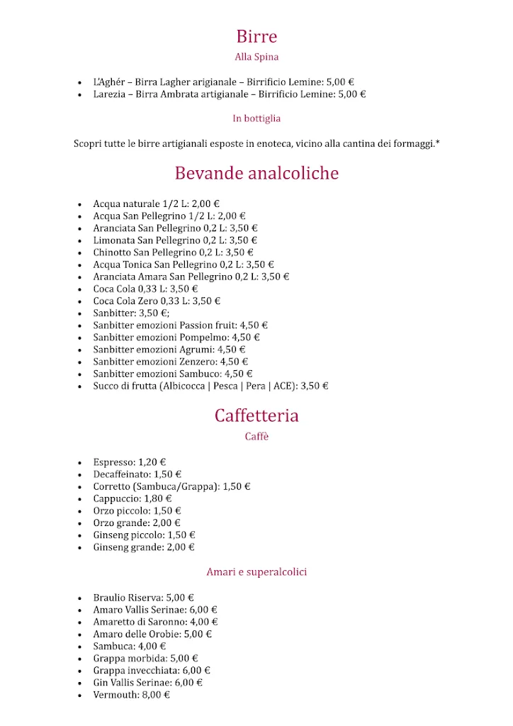 Menu_Paganì Antichi Sapori - San Pellegrino Terme_San Pellegrino Terme_image_4