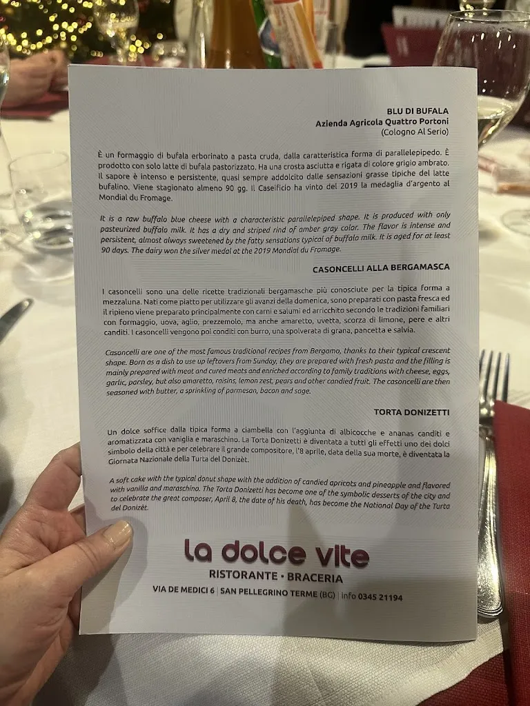 Marina Samopal_Ristorante La Dolce Vite_San Pellegrino Terme_recensione