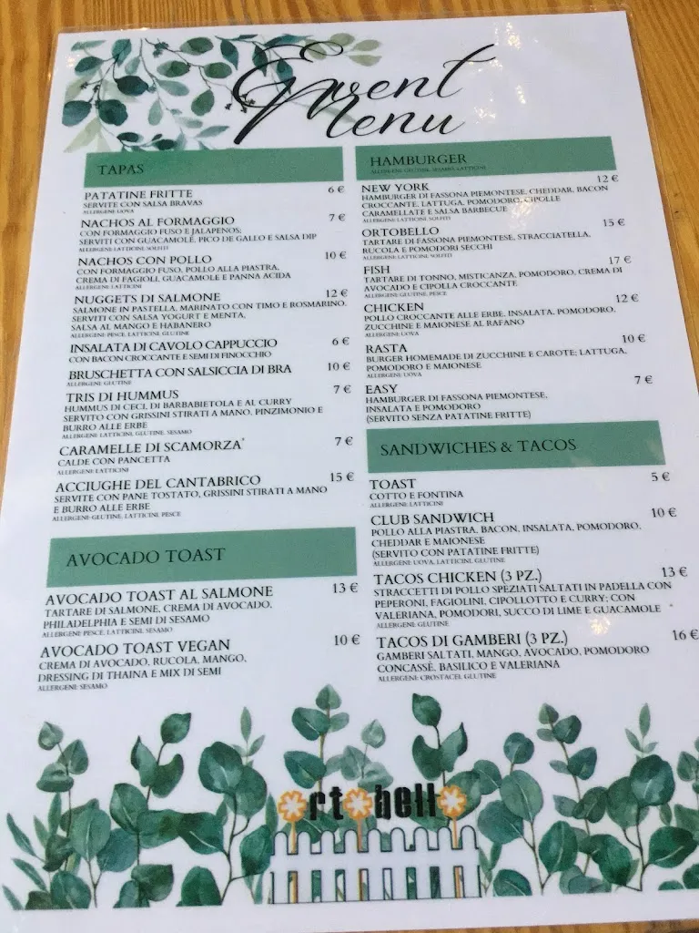 Menu_Ortobello Hamburger & Joy_San Siro_image_1