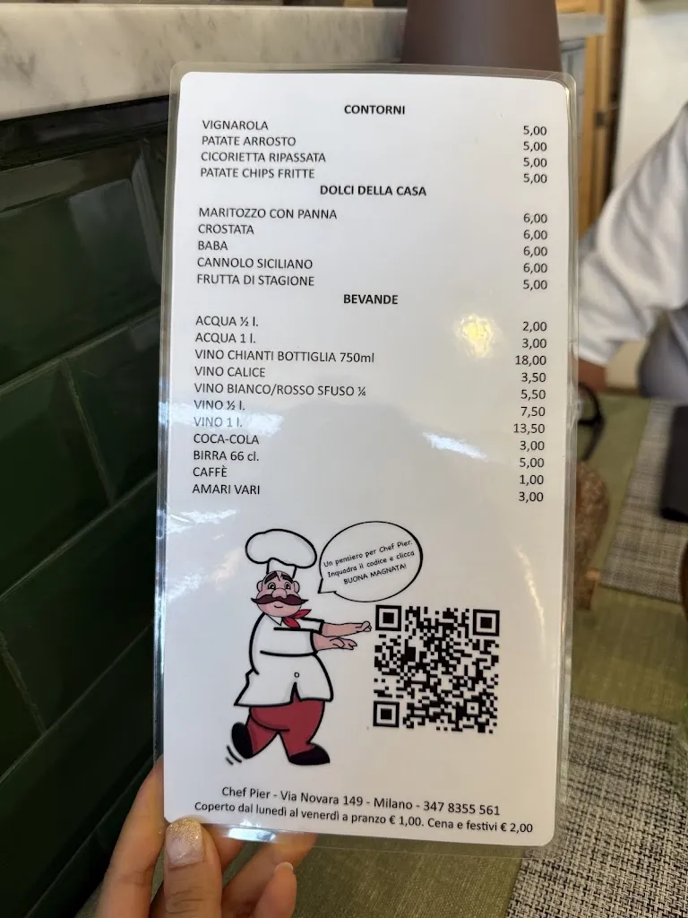 Menu_Chef Pier - Trattoria romana e Gastronomia_San Siro_image_4