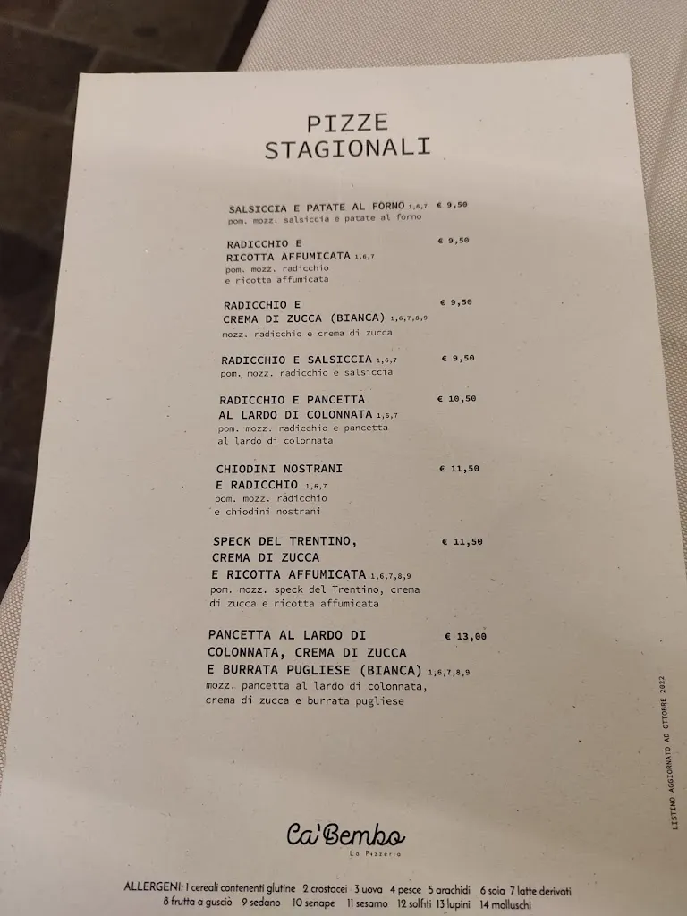 Menu_Pizzeria Ca' Bembo_San Zenone_image_4