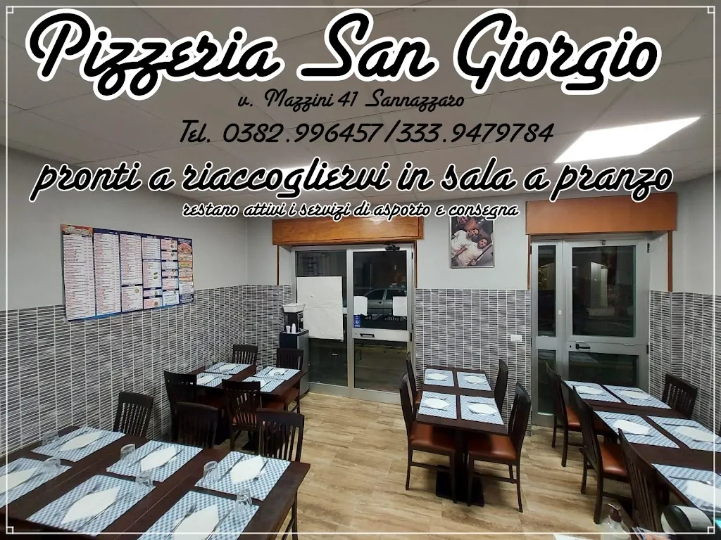 Pizzeria San Giorgio restaurant in Sannazzaro de' Burgondi